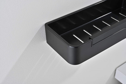 Металлическая полка Aquatek AQ4966MB цвет Черный матовый