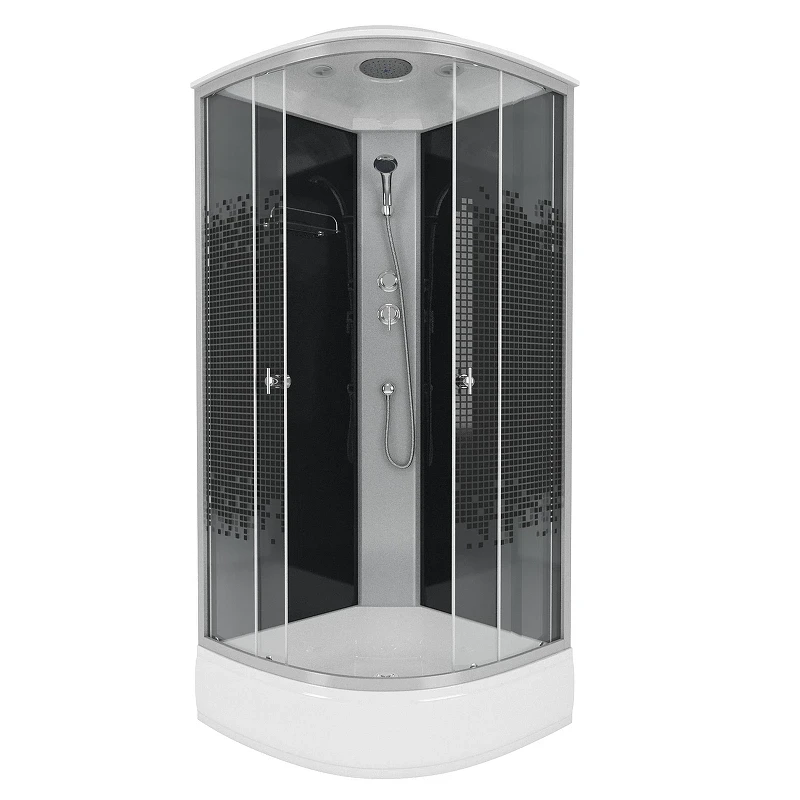 Душевая кабина Niagara Eco 100х100 E100/26/BLACK без гидромассажа
