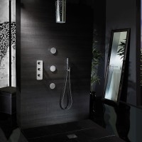 Смеситель для душа Bossini Outlets Z031204.021 с термостатом Золото латунь встраиваемый