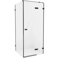 Душевой уголок New Trendy Avexa Black 110x110 R EXK-1837 профиль Черный стекло прозрачное