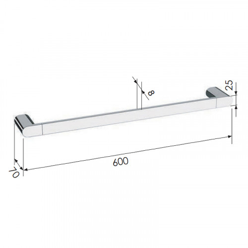 Полотенцедержатель Remer Lounge LN30BG Золото брашированное