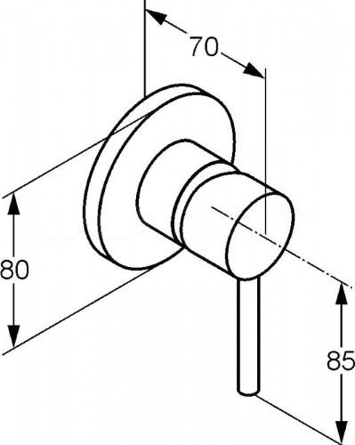 Смеситель для душа Kludi Bozz 389250576 Хром латунь встраиваемый