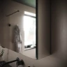Зеркальный шкаф Sancos Hilton 90 Z900 с подсветкой Серый стекло