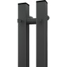 Электрический полотенцесушитель Point Гермес PN13812GB П3 80x1200 диммер справа Графит блеск