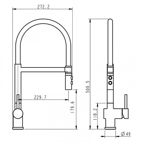 Смеситель для кухни Fmark FS0252Q цвет Графит