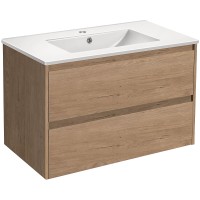 Тумба под раковину Vincea Gio 80 VMC-2G800NO подвесная N.Oak МДФ / ЛДСП