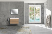 Тумба под раковину Vincea Gio 80 VMC-2G800NO подвесная N.Oak МДФ / ЛДСП