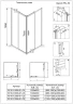 Душевой уголок Veconi Rovigo RV-10 100x90 RV10-10090-01-C5 профиль Хром стекло прозрачное