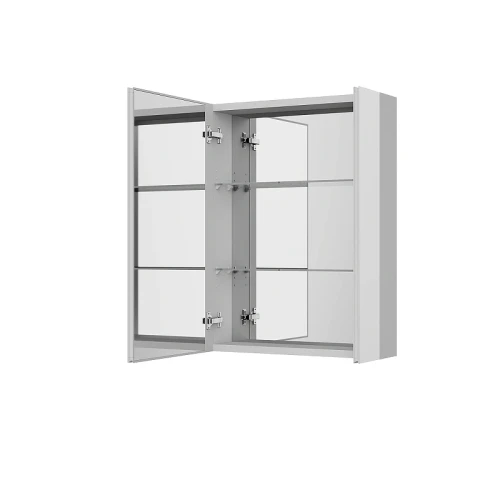 Зеркальный шкаф Jacob Delafon Madeleine 60 EB2202-NF с подсветкой цвет Серебро матовое