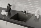 Смеситель для кухни Ulgran Quartz UQ-004-09 Асфальт нержавеющая сталь