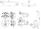 Комплект смесителей Paffoni Light KITLIQ018BO006 Белый матовый латунь