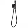 Гигиенический душ со смесителем Hansberge Cubito H3077BL цвет Черный матовый