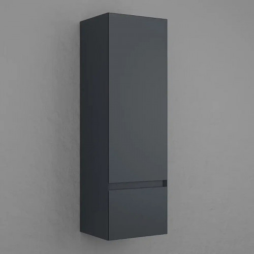 Шкаф пенал Style Line Манхэттен 36 ЛС-00002381 подвесной цвет Графит