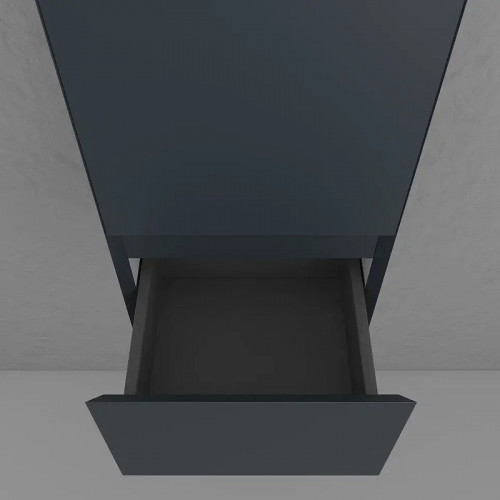 Шкаф пенал Style Line Манхэттен 36 ЛС-00002381 подвесной цвет Графит