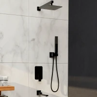 Душевая система RGW Shower Panels SP-56B 51140856-04 Черная матовая латунь встраиваемый