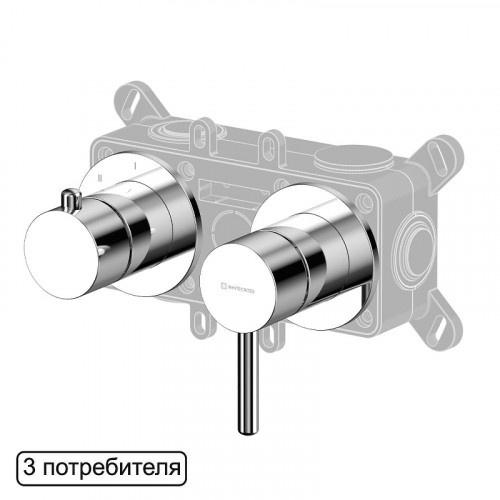 Смеситель для душа Whitecross Y chrome Y1243CR цвет Хром
