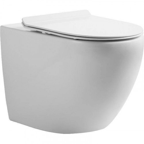 Комплект унитаза с инсталляцией Orange CI07-150W+APB144 с сиденьем Микролифт и Черной матовой клавишей смыва фарфор подвесной