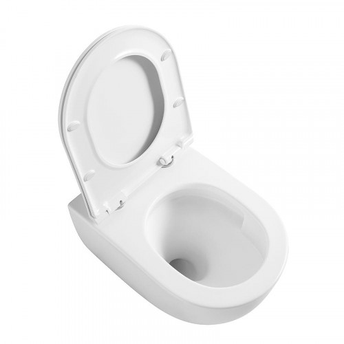 Унитаз Veconi Ento VEN-52T подвесной цвет Белый глянцевый с сиденьем Микролифт