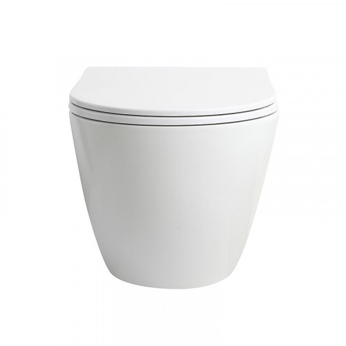 Унитаз Veconi Ento VEN-52T подвесной цвет Белый глянцевый с сиденьем Микролифт