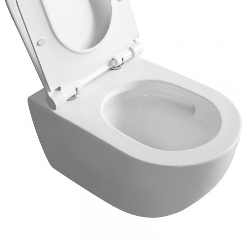 Унитаз Veconi Ento VEN-52T подвесной цвет Белый глянцевый с сиденьем Микролифт