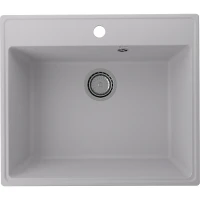 Кухонная мойка Ulgran Quartz Forte 580-04 Платина искусственный камень (литьевой мрамор) встраиваемый