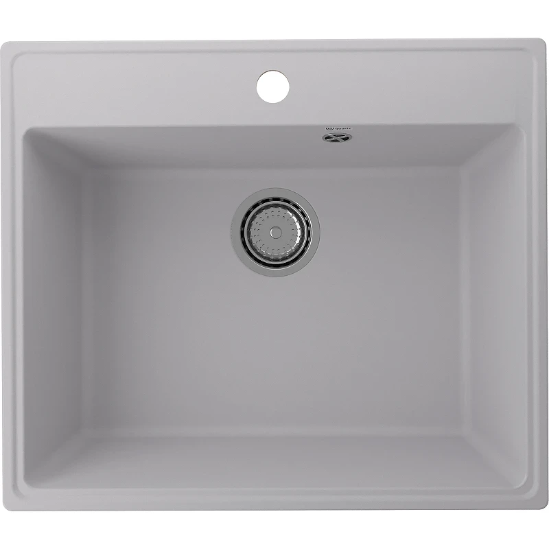 Кухонная мойка Ulgran Quartz Forte 580-04 Платина искусственный камень (литьевой мрамор) встраиваемый