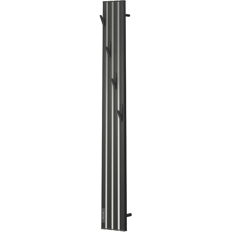 Электрический полотенцесушитель Point Пиано PN19722BC 150x1200 диммер слева Черный Хром