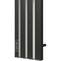 Электрический полотенцесушитель Point Пиано PN19722BC 150x1200 диммер слева Черный Хром