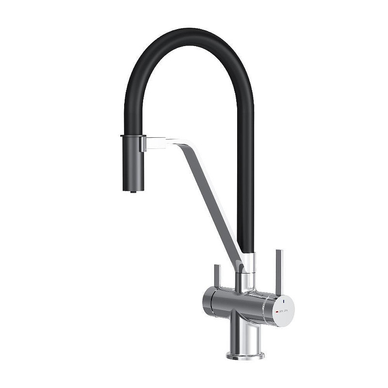 Смеситель для кухни AM.PM Func F8F07802 цвет Черный Хром