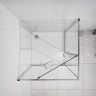 Душевой уголок Azario Monako 90x90 AZ-L47-90-MB-CL профиль Черный матовый стекло прозрачное