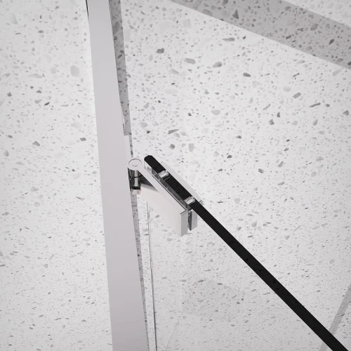 Душевой уголок Azario Monako 90x90 AZ-L47-90-MB-CL профиль Черный матовый стекло прозрачное