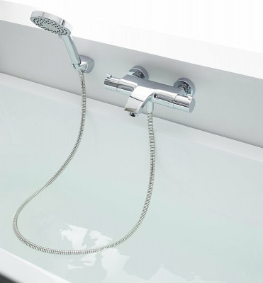 Смеситель для ванны Ravak Termo TE 082.00/150 X070046 с термостатом Хром латунь на стену