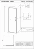 Душевой уголок Veconi Rovigo RV-18B 80х80 RV18B-80-01-C5 профиль Черный матовый стекло прозрачное