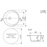 Кухонная мойка Mixline Комфорт ML-GM11 50 551821 цвет Черный