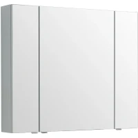 Зеркальный шкаф Aquanet Алвита New 100 277544 Серый матовый МДФ / ЛДСП, стекло