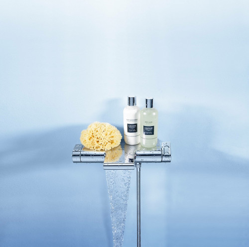 Смеситель для ванны Grohe Grohtherm 2000 34464001 с термостатом Хром латунь на стену