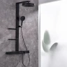 Душевая система Black&White Gravity GH-9005-BM 9005 с термостатом цвет Черный матовый