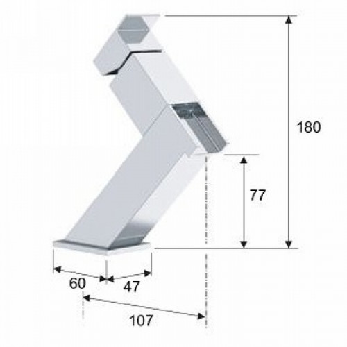 Смеситель для раковины Remer Flash ZC11 Хром латунь