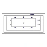 Акриловая ванна Excellent Crown Grand 190x90 WAEX.CRG19.SMART.GL с гидромассажем