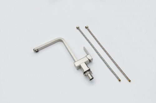 Смеситель для кухни Emar Steel ЕС - 3014S цвет Сатин