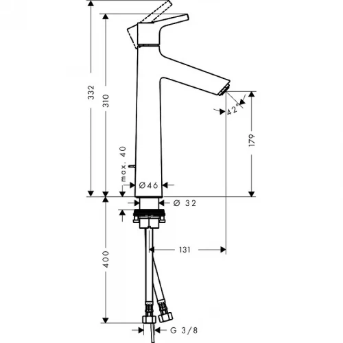 Смеситель для раковины Hansgrohe Talis S 72031000 Хром латунь
