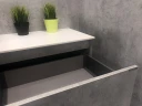 Тумба с раковиной Comforty Осло 80 00-00000836 подвесная Бетон светлый МДФ / ЛДСП
