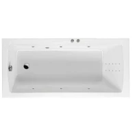 Акриловая ванна Excellent Aquaria 160x70 WAEX.AQU16.LINENANO.CR цвет Белый с гидромассажем форсунки Хром