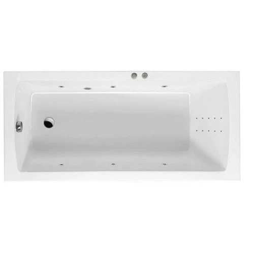 Акриловая ванна Excellent Aquaria 160x70 WAEX.AQU16.LINENANO.CR цвет Белый с гидромассажем форсунки Хром