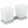 Стакан для зубных щеток Ideal Standard IOM Square E2205AA двойной Хром