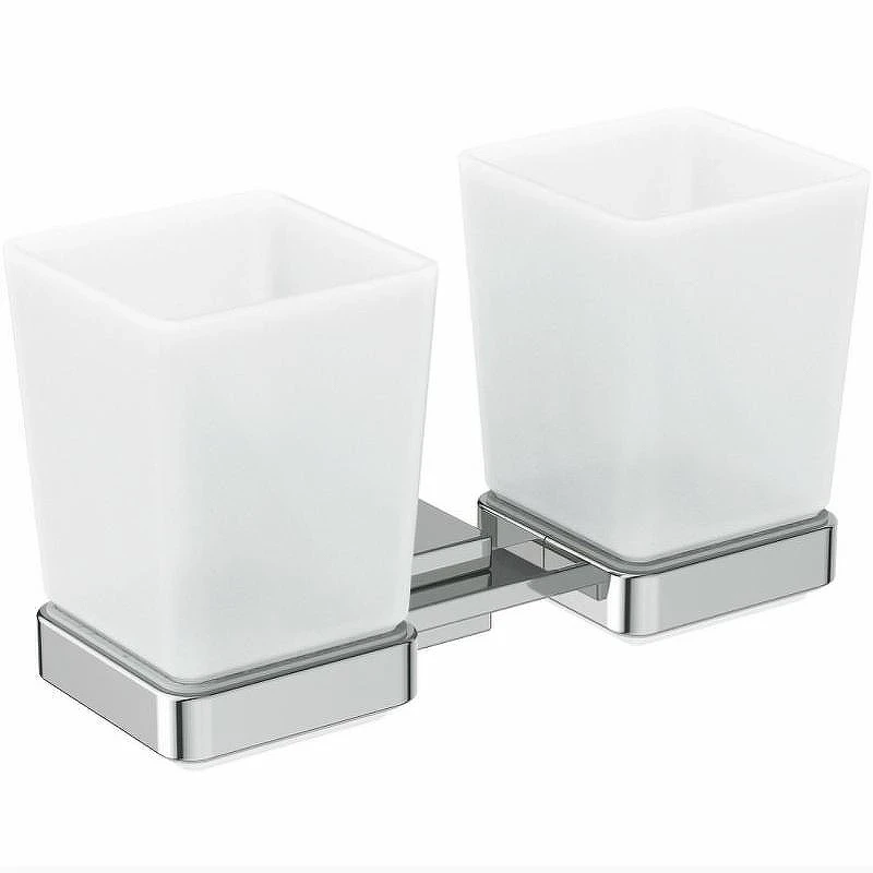 Стакан для зубных щеток Ideal Standard IOM Square E2205AA двойной Хром