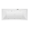 Акриловая ванна Excellent Heaven Slim 170x75 WAEX.HEV17S.SOFT.BR цвет Белый с гидромассажем форсунки Бронза