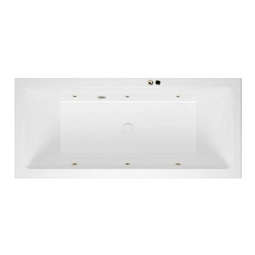 Акриловая ванна Excellent Heaven Slim 170x75 WAEX.HEV17S.SOFT.BR цвет Белый с гидромассажем форсунки Бронза