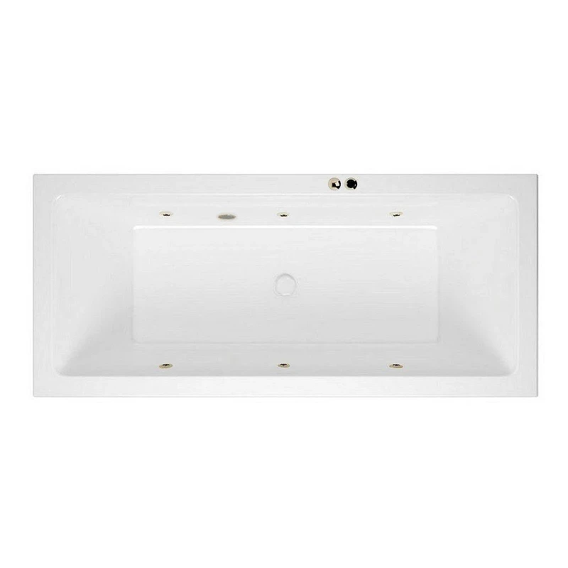 Акриловая ванна Excellent Heaven Slim 170x75 WAEX.HEV17S.SOFT.BR цвет Белый с гидромассажем форсунки Бронза