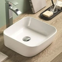 Раковина-чаша CeramaLux 35 78495 Белая фаянс накладная